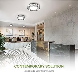 ASD 12 Inch LED Flush Mount Ceiling Light Fixture