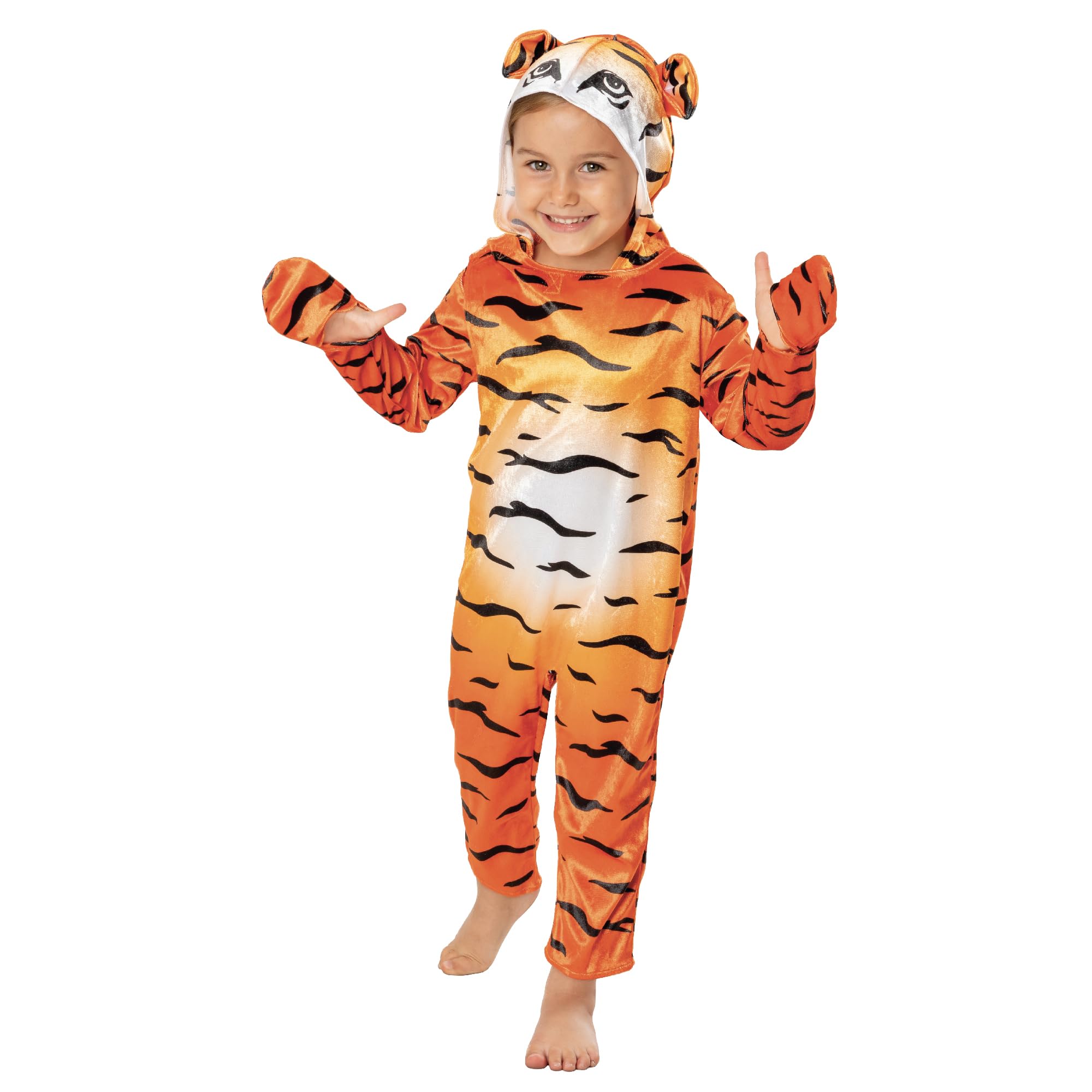 Rubies 301744XXS000 Tiger Kids Fancy Dress, Boys, Girls, Multi, 3-4 Years Halloween