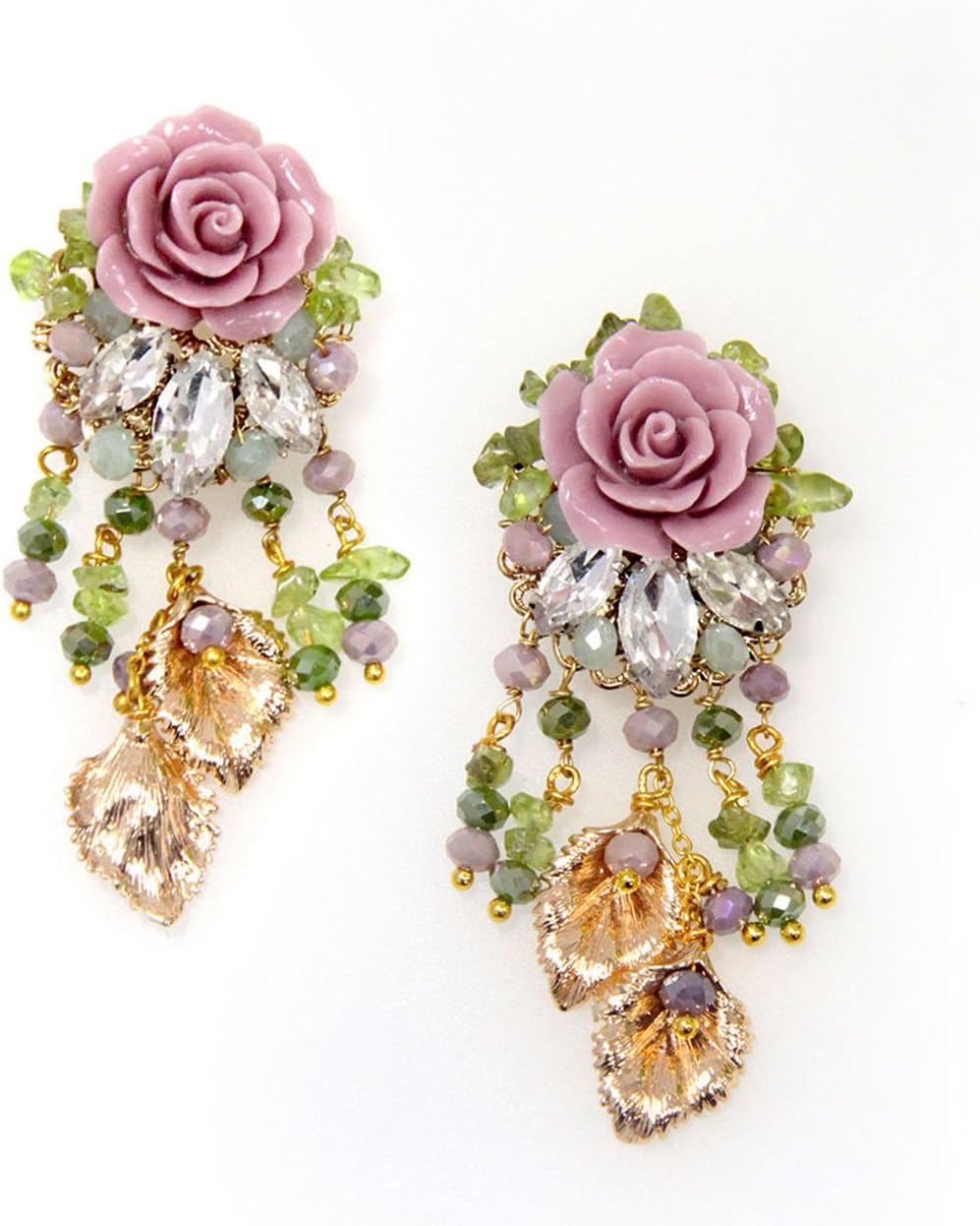 Elizabet Wahyu Floral Carved and gold leaf Plates