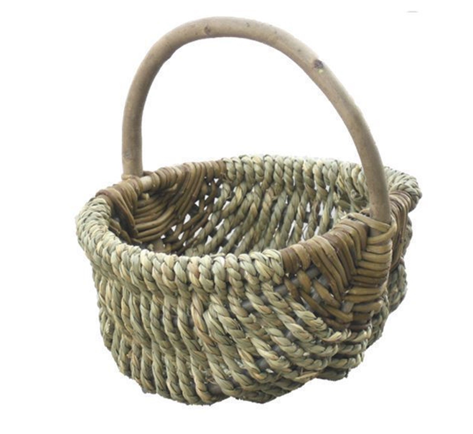Red Hamper Small Millie Sea Grass Shopping Basket, Wicker, Brown, 14 x 16 x 85 cm
