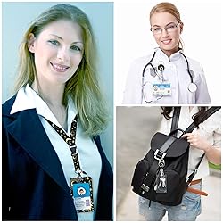 Sun Moon ID Badge Holder with Breakaway