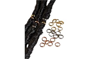 Bead It Wear It Love It 10 Stainless Steel Hair Beads for Loc Braids Twist and Natural Hair, Loc Beads, Dreadlock Hair Accessories, Loc Jewelry (3mm, Copper)