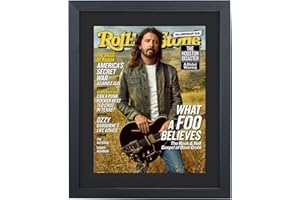 Mxtallup 8.25x11 Magazine Frame for the Wall,Displays Magazines Measuring 8 1/4 by 11-inches with Black Mat (Measure Your Magazine)(Z82511B)