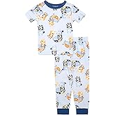 Bluey boys 2-piece Snug-fit Viscose Pajama Set, Soft & Cute for Kids