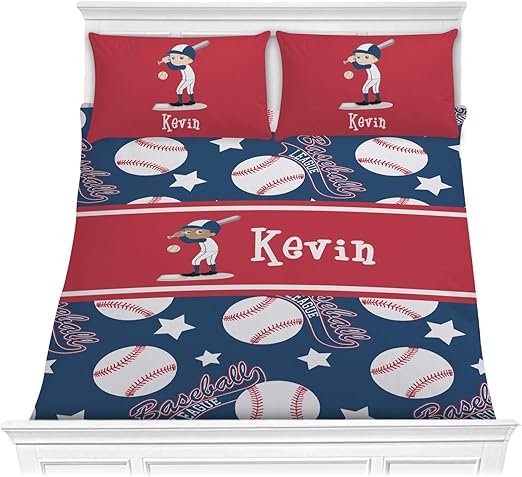 Amazon Com Rnk Shops Baseball Comforter Set Full Queen