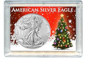 2025 - American Silver Eagle in Christmas Holder Dollar Uncirculated US Mint