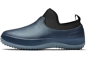 Nutteri Garden Shoes Men's Waterproof Gardening Rain Boots Unisex Outdoor Footwear for Camping Lawn Care and Yard Work