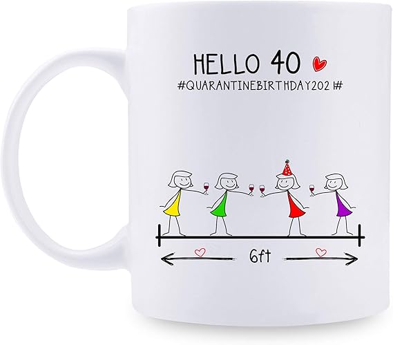 40th Birthday Gifts for Women Mugs 