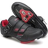 Unisex Cycling Shoes Compatible with Peloton Bike Shoes Indoor Clip in Peleton Road Bike Riding Racing Biking Shoes with Delta Cleats for Mens Womens Indoor Outdoor Bike Pedal