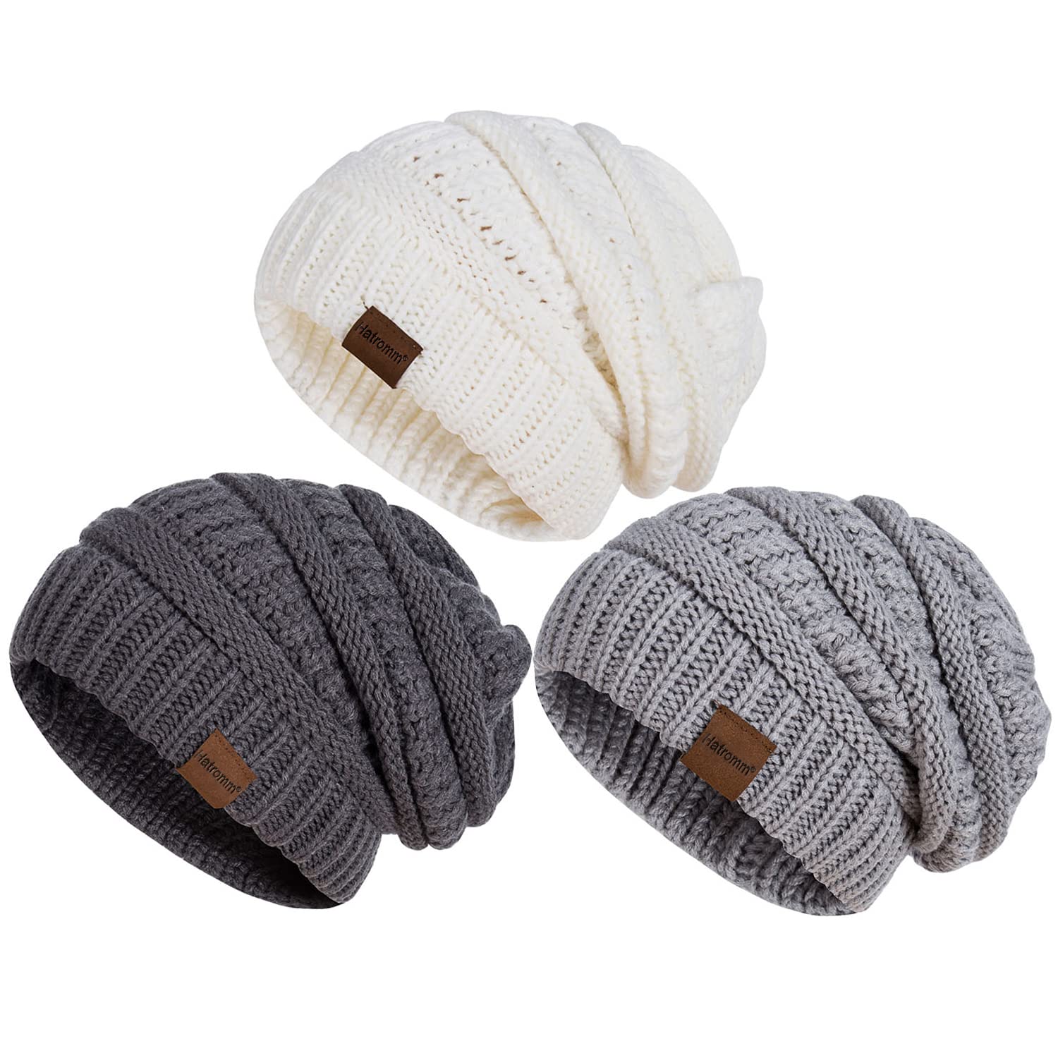 Womens Beanies for Winter 3 Pack Slouchy Beanies for Women 