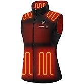 Venustas Women's Heated Fleece Vest, Up to 20 Hours Warmth, Lightweight Electric Vest With Battery