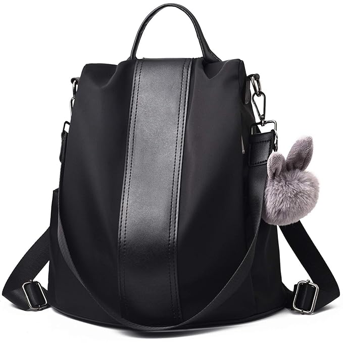 Charmore Damen Rucksack Wasserdichte Nylon Schultaschen Anti-Diebstahl Tagesrucksack Schultertaschen