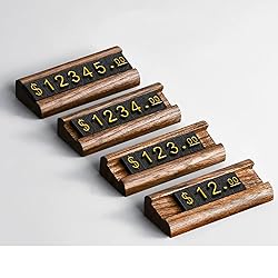 10 Sets Price Tag Cube, Price Display Stand, Number