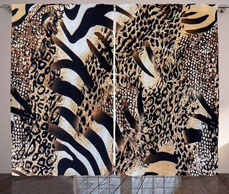 Kinder Gardinen Schlafzimmer Sexy Leopardenmuster 280X250 cm