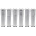 Tier1 10 Micron 10 Inch x 2.5 Inch | 6-Pack Whole House Carbon Block Water Filter Replacement Cartridge | Compatible with Pentek EPM-10, 155634-43, EP-10, CB-25-1010, Home Water Filter