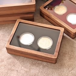 Vilarihor Walnut Wood Challenge Coin Display Case