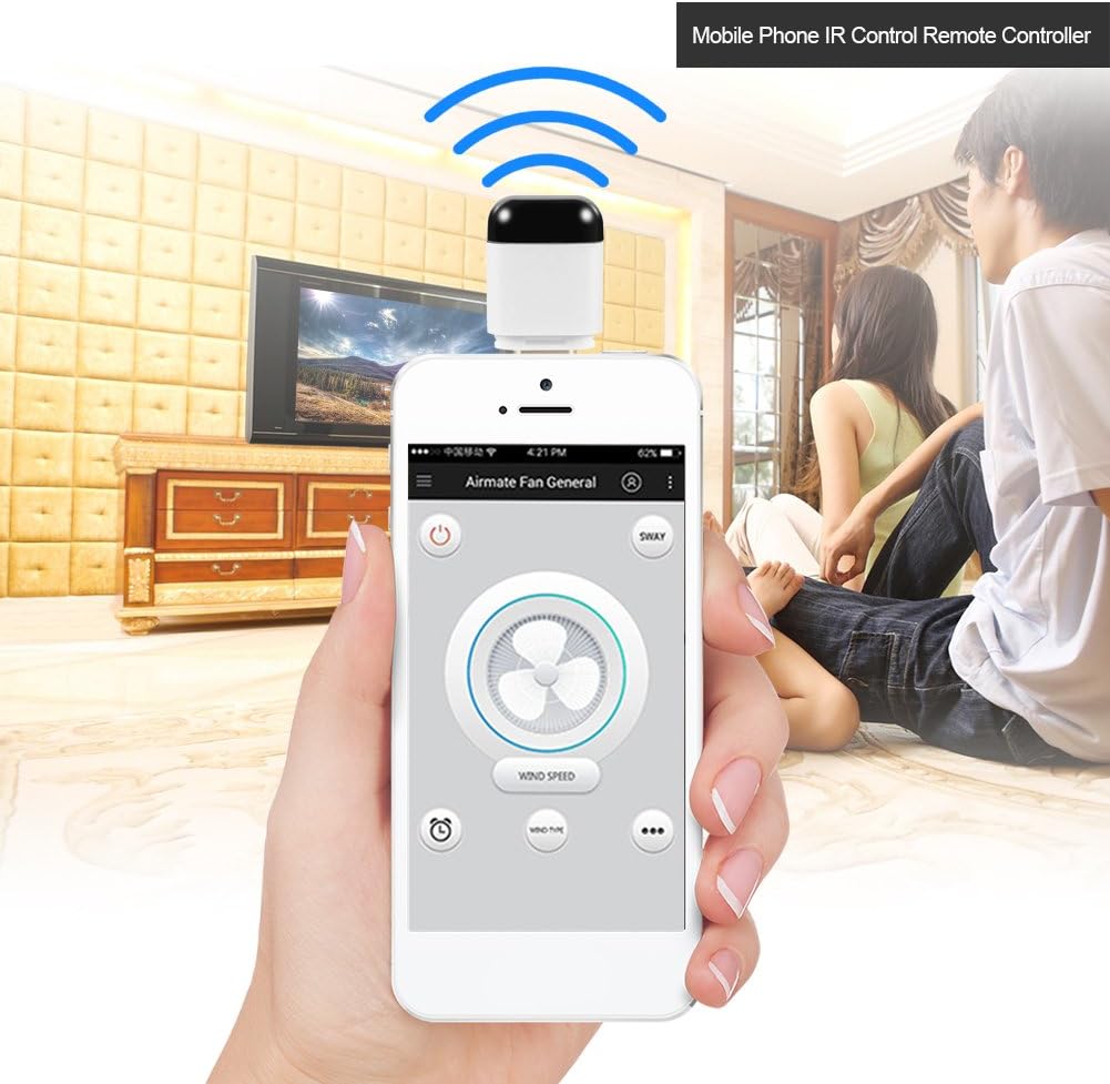 ASHATA Android Smartphone Universal Mobile Phone IR Control Remote Controller,for TV/DVD Player/Set-Top-Box/Air Conditioner/Projector/Light/Fan/Refrigerator (Type-C) - Image 3