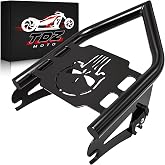 TDZ Black Detachable Luggage Rack for 2009-2025 Harley Touring Street Glide Road King Road Glide Electra Glide