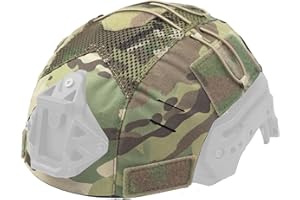 SLUEWI Tactical Helmet Cover for Team Wendy 2.0 Helmet, Airsoft Helmet Cover,Painball Hunting Gear,Size 11"x16.5"-Without Helmet