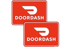 GEEKBEAR Car Magnet (2 Pack) - doordash driver Car Sign with Doordash Logo - Reflective Waterproof Bumper Sign – No Stickers or Decals but Magnets