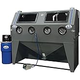 Skat Blast TP Tools USA 2872FP Abrasive Blast Cabinet | HEPA Vacuum, 72"W x 28"D x 28"H Work Area, Made in USA