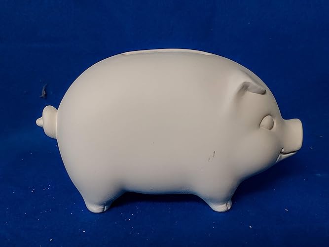 Piggy Bank unpainted ceramic bisque ready to be painted