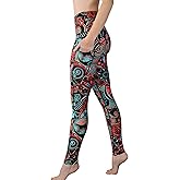 Comfy Yoga Printed Yoga Leggings with Pockets Women’s High Waisted Yoga Pants Soft Lightweight Workout Leggings