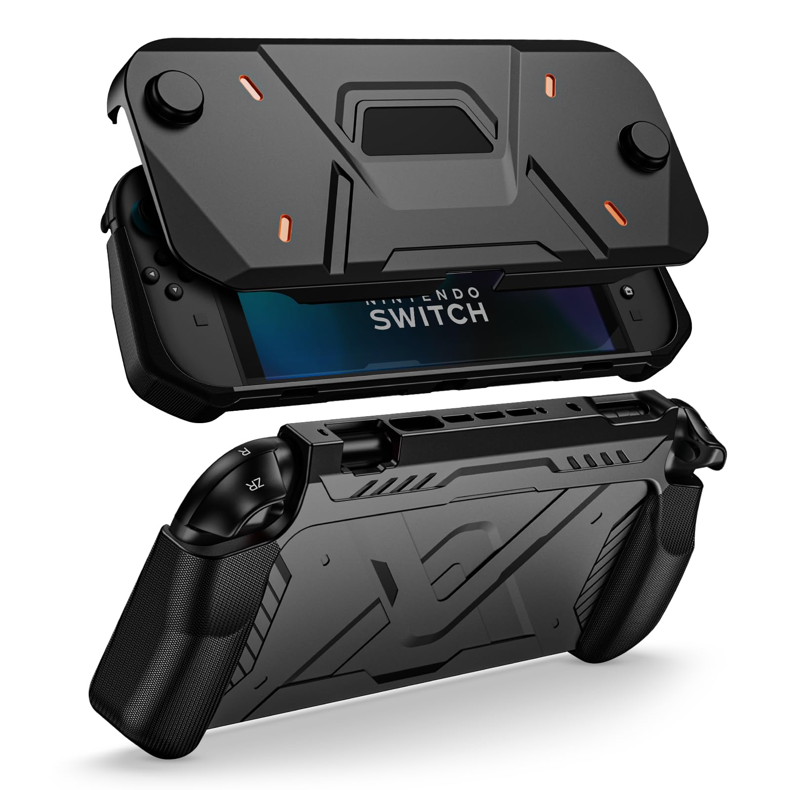 ProCase Protective Case for Nintendo Switch 2 (2025 Model), Hard PC Front Cover + Soft Back Shell with Ergonomic Grip for New 7.9 Inch Nintendo Switch 2 2025 Release -Black