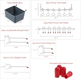 TuDou 230Pc Pegboard Hooks Bins Assortment Storage System Tools Accessories view 2