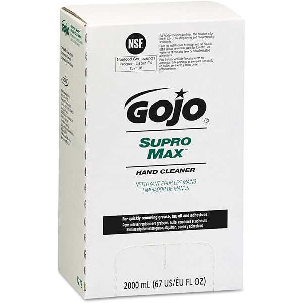 Amazon.com: GOJO 7272-04 Supro Max Hand Cleaner 2000 mL Refill for
