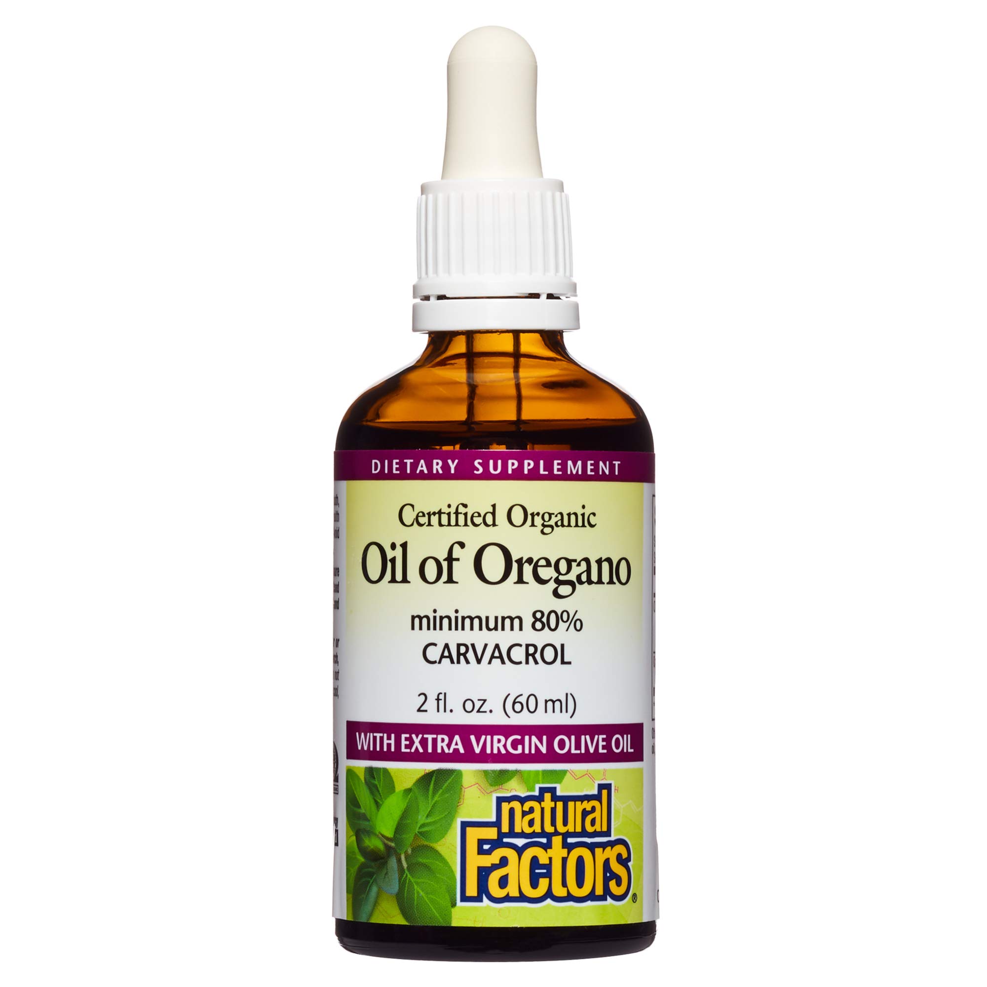 Natural Factors, Certified Organic Oil of Oregano, Herbal Supplement