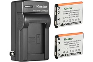 Kastar 2-Pack Battery and AC Wall Charger Replacement for Fujifilm FinePix XP120 FinePix Z10fd FinePix Z20fd FinePix Z30 FinePix Z31 FinePix Z33WP FinePix Z35 FinePix Z37 FinePix Z70 FinePix Z71