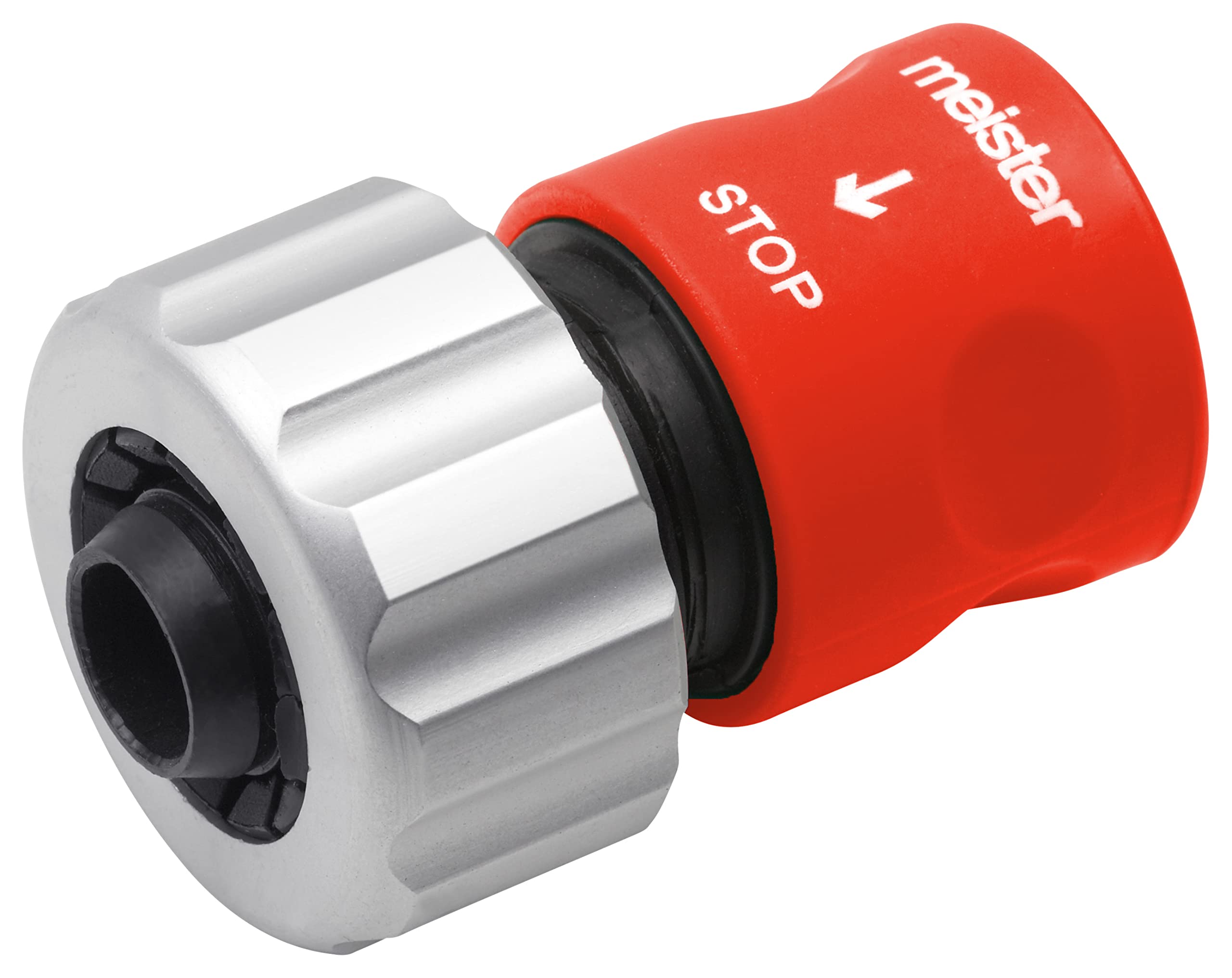 Meister Hose Connector - Made of Aluminium - With Soft-Touch Surface - Waterproof/Connector/Hose Connector/Hose Connector for Tap Connection