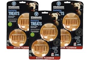 Starmark (3 Pack Star Mark Everlasting Bacon Dog Dental Chews, Large