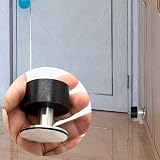 SZXMDKH 2pcs Black Stainless Steel Door Stops with Adhesive Stickers view 4