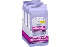 Vagisil Wipes, Anti-Itch Feminine Vaginal Wipes, Gentle and Calming for Itch Relief with Odour-Control, 20-Count (3 Pack)