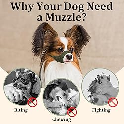 Mayerzon Short Snout Dog Muzzle, Small Muzzle for