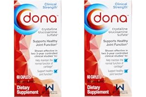 WynnPharm Dona Crystalline Glucosamine Sulfate, 750 Mg, Joint Supplement Pills for Knee Comfort & Joint Health Support, 750 Mg, 60 Count (2 Pack).