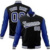 KXK Custom Men/Women/Youth Varsity Baseball Jacket Blend Letterman Jackets Stitched Personalized Name Number Logo Big Size
