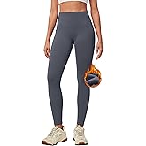 IUGA Women's Fleece Lined Leggings with Pockets Winter Warm Thermal Leggings for Women High Waisted Yoga Pants
