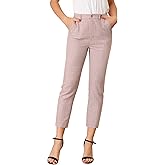 Allegra K Women's Work Dress Pants High Waisted Office Ankle Pants