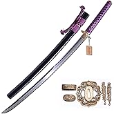 MURASAME Katana Sword 41" T10 Steel Clay Tempered Razor Sharp Blade Full Tang Handmade