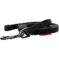 PUPPIA Two Tone Dog Lead Strong Durable Comfortable Grip Walking Training Leash for Small & Medium Dog, Black, Small