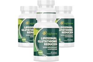 GUIGMIENS Liposomal Glutathione 2000 MG, 10x Better Absorption, Glutathione Supplement with Hyaluronic Acid + Collagen Peptide + Resveratrol, Powerful Antioxidant, Health Aging, Immune Health, 240 Count