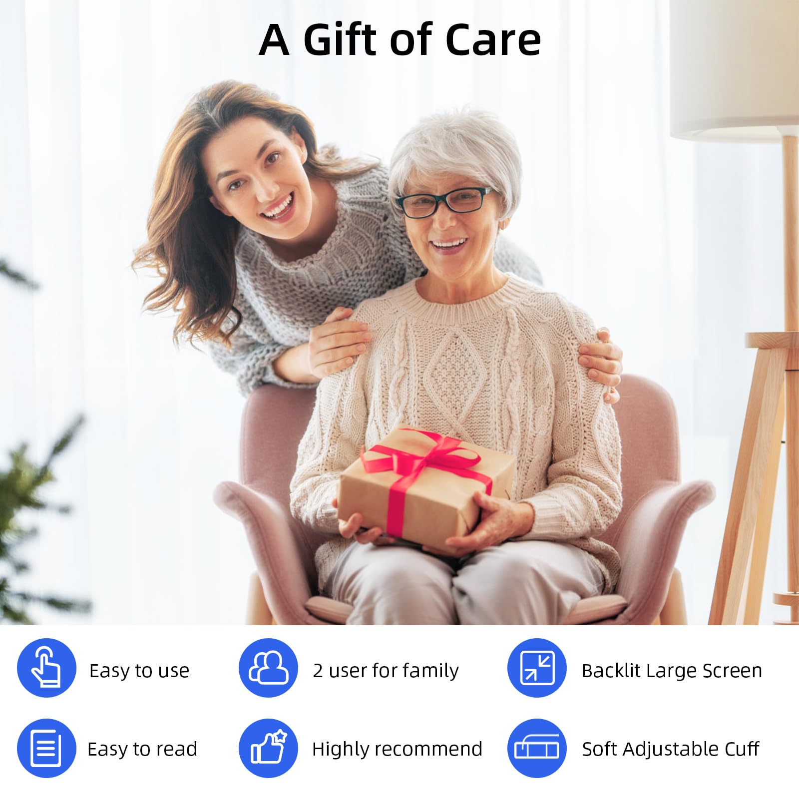 Automatic Blood Pressure Monitor: X8 Digital Blood Pressure Machine Upper arm for Home use with Adjustable BP Cuff(8.7-16.5