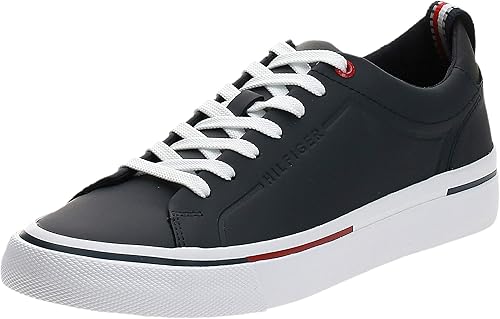tommy hilfiger corporate leather sneaker