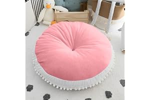 MeMoreCool Kids Floor Pillow Seating Round Floor Cushion Glow in Dark, Large Floor Pillow for Kids, Child Floor Pillow Cushion for Sitting, Big Circle Pillow Seat for Floor Playroom Reading Nook