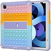 XZC iPad Pro 12.9 Case 2022/2021/2020/2018 Heavy Duty Shockproof Cover for 12.9 Inch 6th/5th/4th/3rd Gen (Rainbow 2)