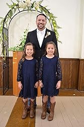 Flower Girl Dress, Lace Dress 3/4 Sleeve Dress