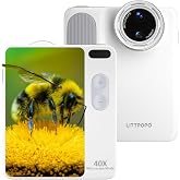 LiTTPOPO MicroCam X1 V2 Digital Camera with 40X Microscope Mode, White | Autofocus, 4K Video, Compact, 12.3MP BSI CMOS, 3.5" HD LCD, 2000mAh, Point and Shoot Small Camera for Travel &amp; Everyday Use